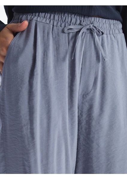 Yeni Sezon Kadın Beli Lastikli Düz Pantolon modelleri