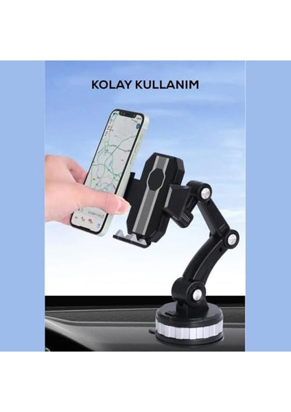 Tüm Modellere Uyumlu - 360 Derece Dönen Vakumlu Araç Içi Telefon Tutacağı - Vantuzlu Telefon Tutacağı - Yüksek Kalite Tutucak modelleri