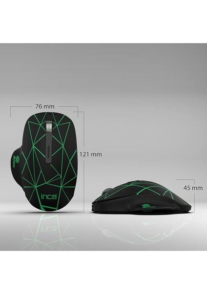 IWM-551T Kablosuz,şarj Edilebilir, 4 Farklı Değişebilen LED Işıklı, Sessiz Tuş, Tyep-C ve USB Çift ALICI,1600 Dpi,7 Tuş, LED Aç/kapa Tuşu, 15M Çekim Mesafesi modelleri