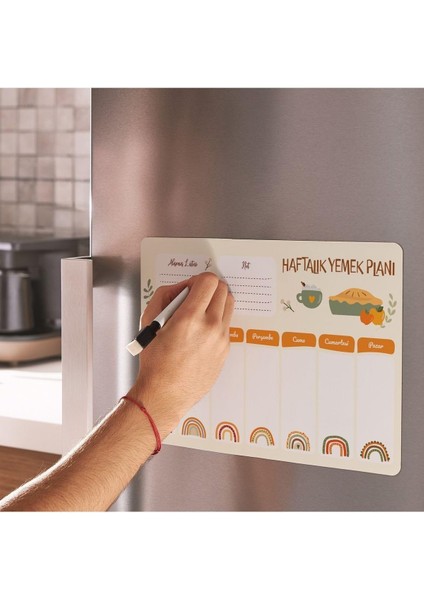 Haftalık Yemek Planlayıcı Buzdolabı Magneti