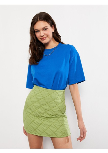 Yeni Sezon Beli Fermuarlı Kapitone A Kesim Kadın Etek modelleri