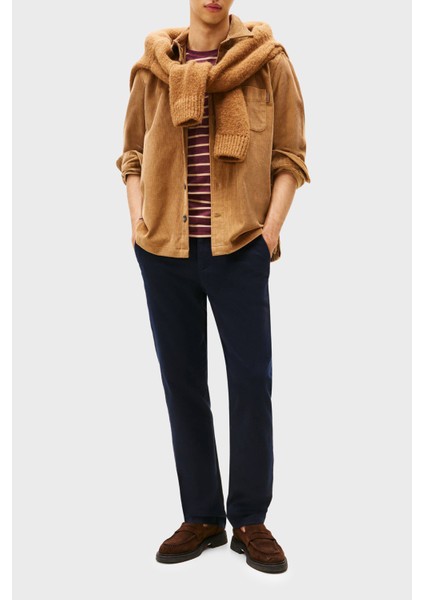 Pamuklu Relaxed Fit Uzun Kollu Kadife Gömlek Erkek Gömlek MW0MW40489 0hd fiyatları