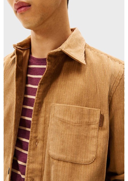 Pamuklu Relaxed Fit Uzun Kollu Kadife Gömlek Erkek Gömlek MW0MW40489 0hd modelleri