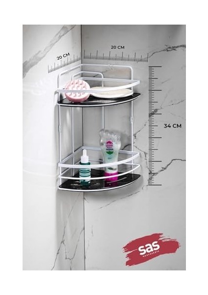 Haus Yapışkanlı Ömür Boyu Paslanmaz Ayarlanabilir Raf Düzenleyici Şampuanlık Lk-02 Bs fiyatları