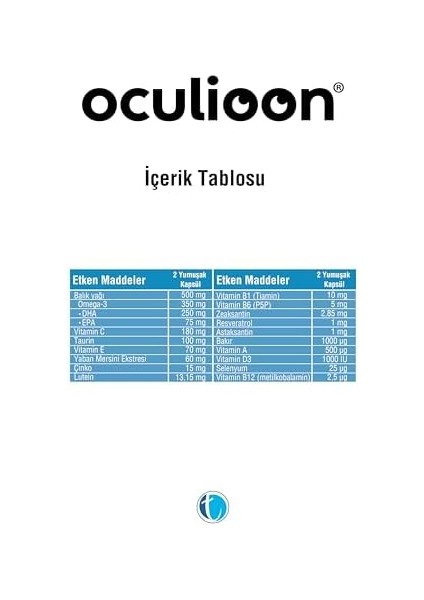Oculioon 60 Kapsül