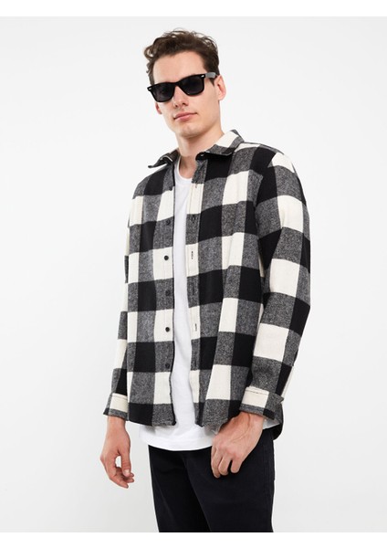 Yeni Sezon Regular Fit Uzun Kollu Ekose Erkek Oduncu Gömlek