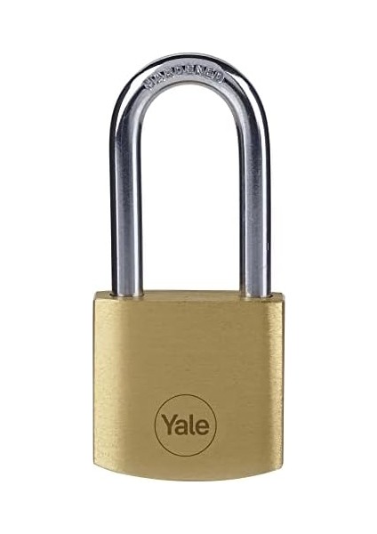 Y110B/30/147/1 - 30MM Pirinç Asma Kilit (Uzun Halka) - Yüksek Koruma - Sertleştirilmiş Çelik Halka - Çift Kilitleme - 3 Anahtar, Sarı fiyatları