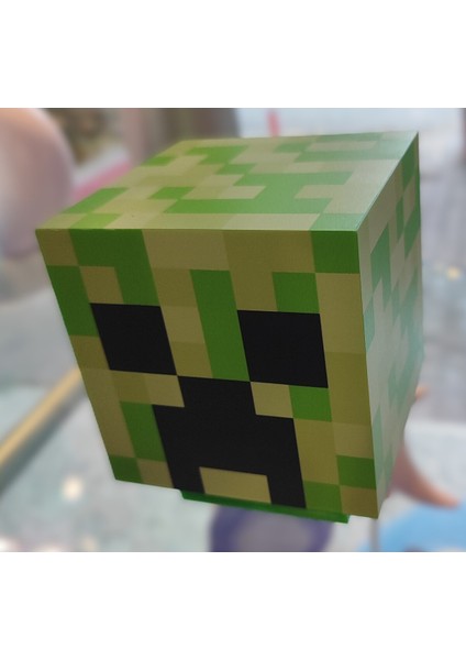 Minecraft Küp Model Şarjlı Masa/gece Lambası Yeşil (11CM*9CM)AD52201 fiyatları