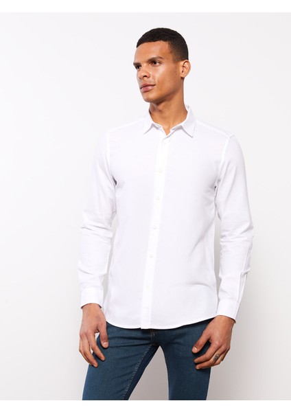 Yeni Sezon Slim Fit Uzun Kollu Gabardin Erkek Gömlek fiyatları