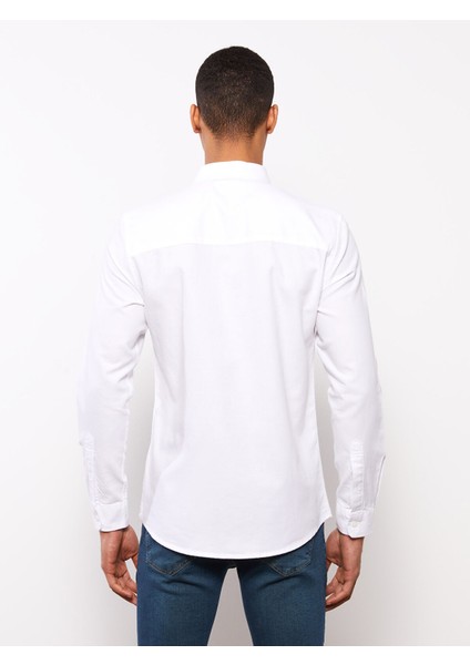 Yeni Sezon Slim Fit Uzun Kollu Gabardin Erkek Gömlek indirimleri