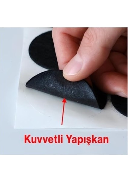 Keçe Zemin, Mobilya Keçesi 8'li Set, Siyah (189 Parça) Masa, Keçesi fiyatları