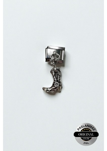 Italyan Charm Bileklik Charmı Çizme Model 1 Adet