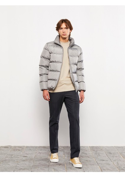 Yeni Sezon Standart Kalıp Dik Yaka Erkek Şişme Mont fırsatları