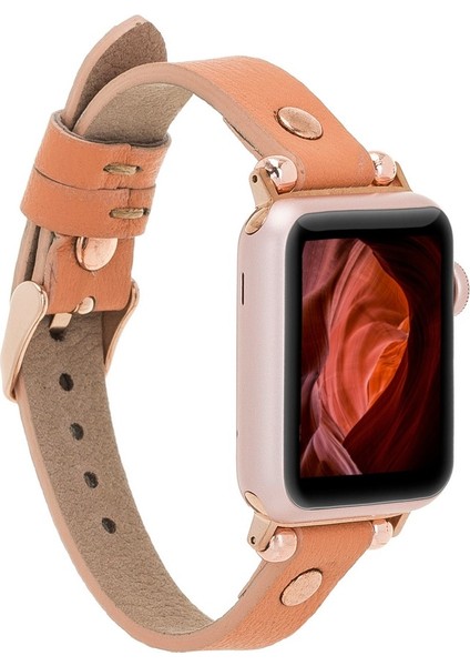 Apple Watch Uyumlu Deri Kordon 42-44-45MM Ferro Rt Nu3