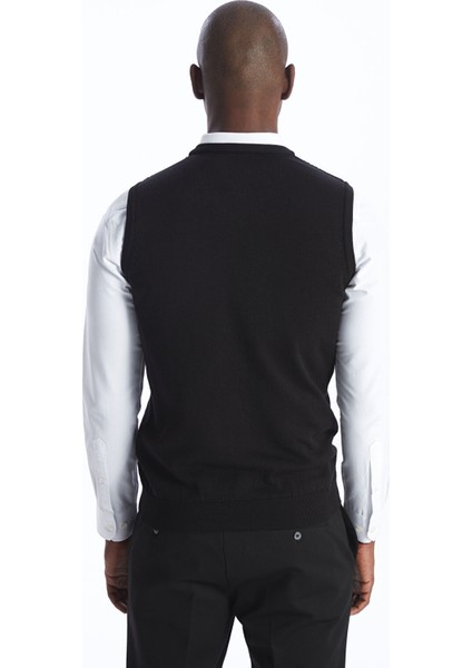 Yeni Sezon Standart Kalıp V Yaka Erkek Triko Süveter indirimleri