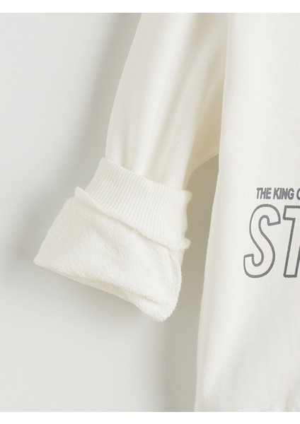 Yeni Sezon Bisiklet Yaka Baskılı Erkek Çocuk Sweatshirt 2'li fırsatları