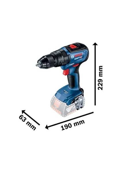 Professional Gsb 18V-50 Akülü Darbeli Delme Vidalama Makinesi (18 Volt, Solo, Yumuşak/sert Tork: 28/54 Nm; Karton Kutuda) modelleri
