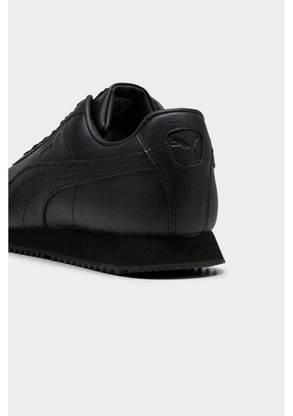 Roma Siyah Hakiki ve Sentetik Deri Unisex Sneaker Spor Ayakkabı 39686814