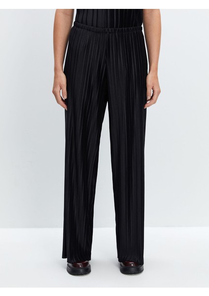 Yeni Sezon Beli Lastikli Dokulu Kadın Pantolon fiyatları