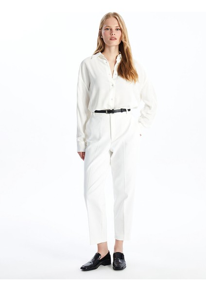 Yeni Sezon Beli Kemerli Rahat Kalıp Kadın Pantolon modelleri