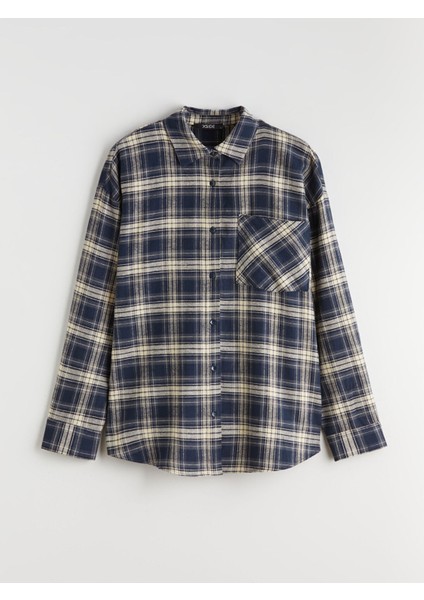 Yeni Sezon Ekose Oversize Kadın Oduncu Gömlek indirimleri