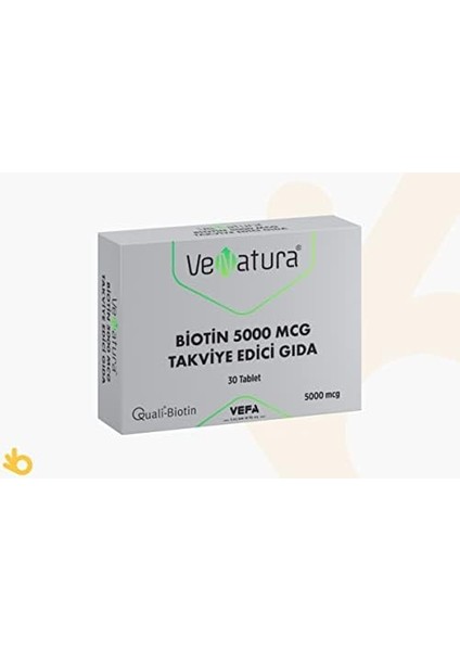 Venatura Biotin 5000 Mcg 30 Tablet