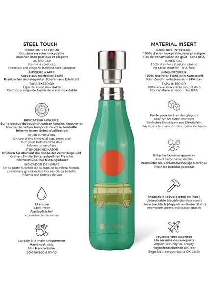 Paris Isı Yalıtımlı Çelik Termos Maatara 500ML West modelleri