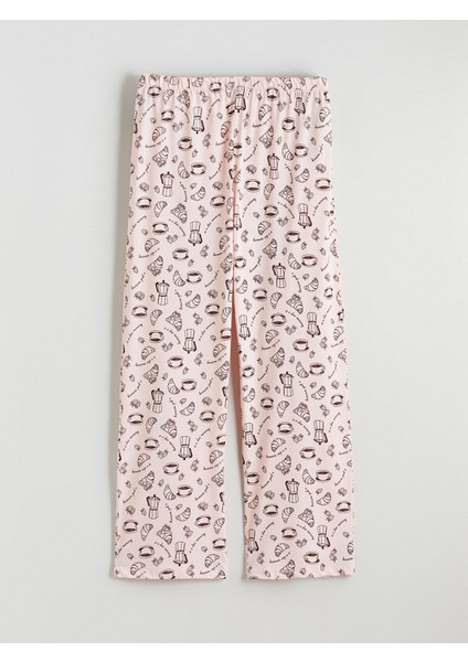 Yeni Sezon Gömlek Yaka Desenli Kadın Pijama Takımı fırsatları