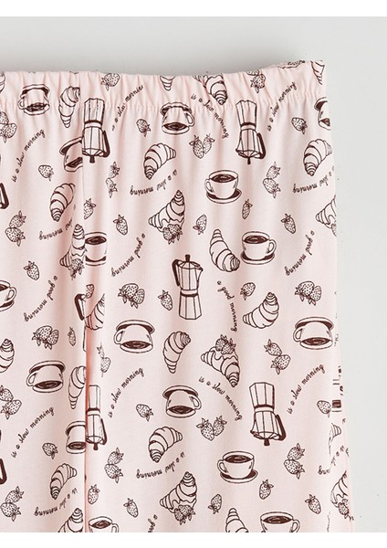 Yeni Sezon Gömlek Yaka Desenli Kadın Pijama Takımı indirimleri