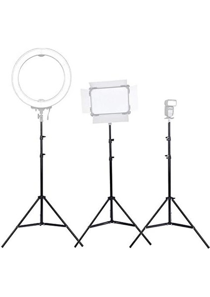 Alüminyum Alaşımlı Işık Standı 2 Metre Ayarlanabilir Yaylı Yastıklı Fotoğraf Standları Fotoğraf Stüdyosu Flaşları, Halka Işık Standı, Fotoğraf Ekipmanları Standı Ring Light Tripodu modelleri