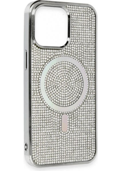 iPhone 15 Pro Kılıf Helen Magsafe Kapak - Gümüş fiyatları