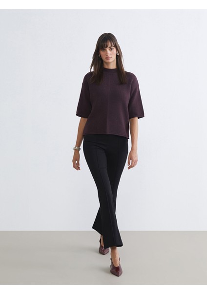 Yeni Sezon Ekstra Dar Fit Ispanyol Paça Kadın Pantolon