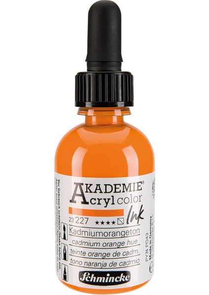 Akademie Akrilik Mürekkep 50 ml 227 Cadmium Orange Hue