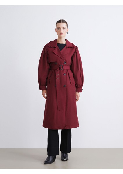 Yeni Sezon Kruvaze Yaka Kadın Trençkot fırsatları