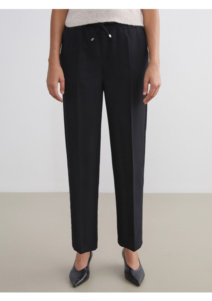 Yeni Sezon Beli Lastikli Havuç Kesim Kadın Pantolon fiyatları