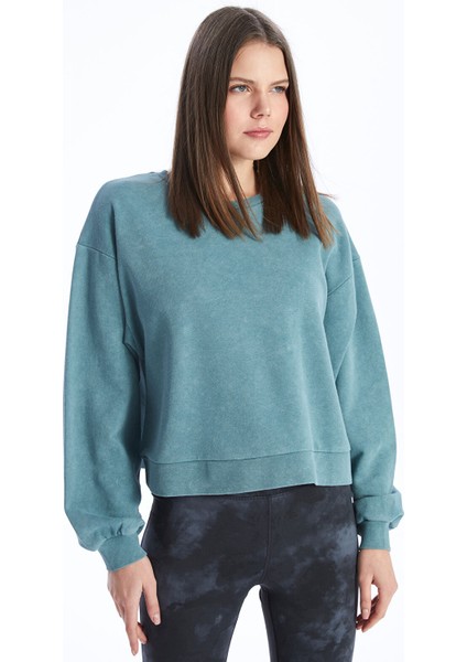 Yeni Sezon Bisiklet Yaka Oversize Kadın Sweatshirt fiyatları