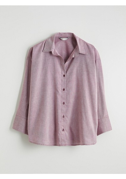 Yeni Sezon Oversize Oxford Kadın Gömlek