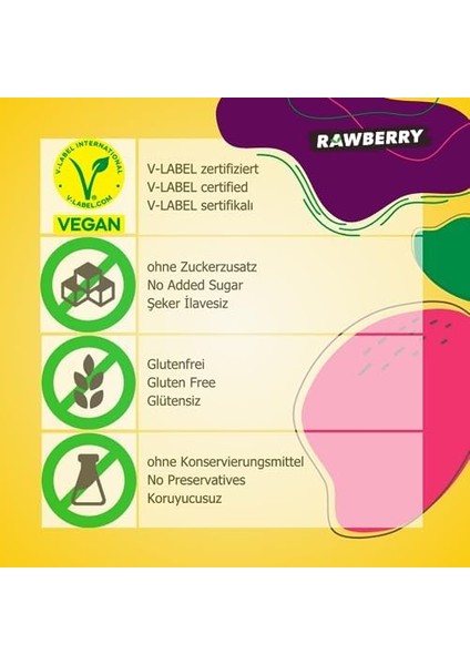 Rawberry Muzlu Çocuk Barı Ilave Şekersiz Vegan Glutensiz (Kutuda 15 Adet) modelleri