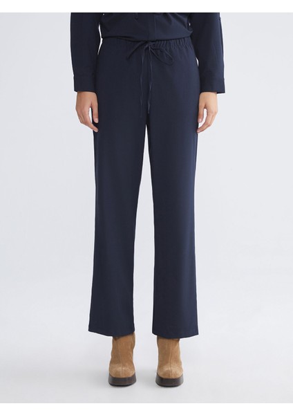 Yeni Sezon Beli Lastikli Geniş Paça Kadın Pantolon fiyatları