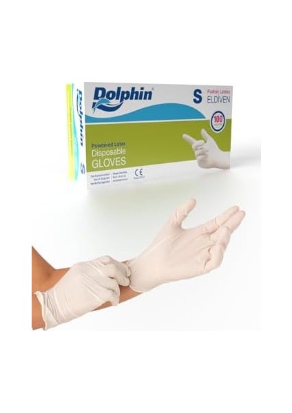 Beyaz Lateks Eldiven Pudralı S 100 Adet fiyatları