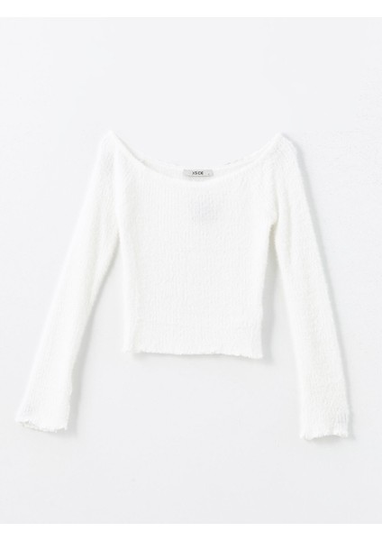 Yeni Sezon Kayık Yaka Kadın Crop indirimleri