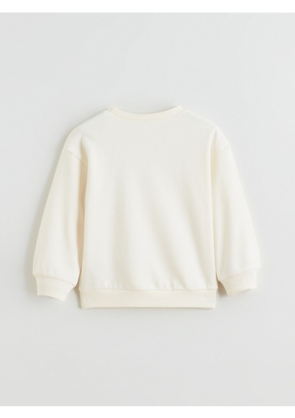 Yeni Sezon Bisiklet Yaka Hello Kitty Baskılı Kız Çocuk Sweatshirt modelleri