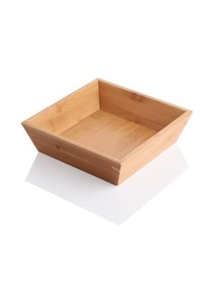 Bambu Lüx Kare Orta Boy Ekmeklik-Meyvelik 20CM, Bambu Ekmeklik Kare Orta Boy 20CM