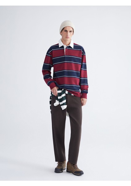 Yeni Sezon Polo Yaka Çizgili Erkek Sweatshirt fiyatları