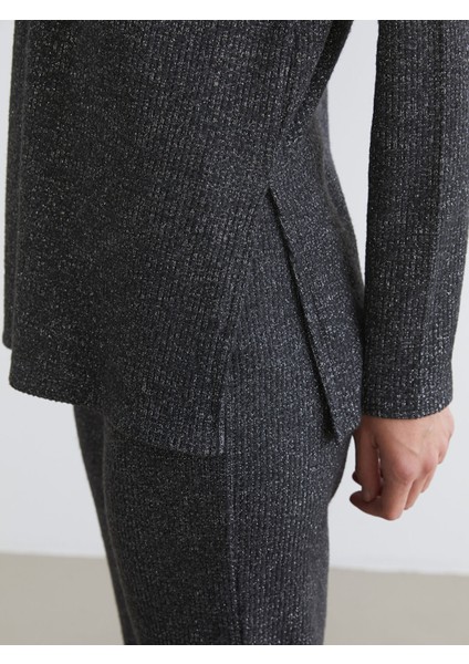 Yeni Sezon Polo Yaka Parlak Görünümlü Bluz modelleri