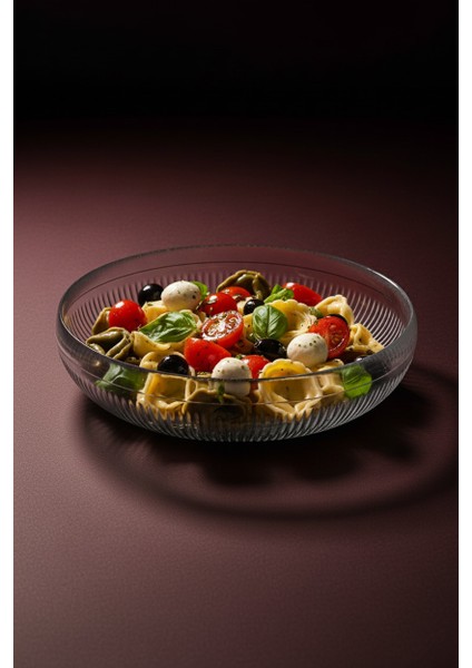 Vista Büyük Boy Cam Salata Kasesi - Iskandinav Tarz Meyvelik Kase 26 cm