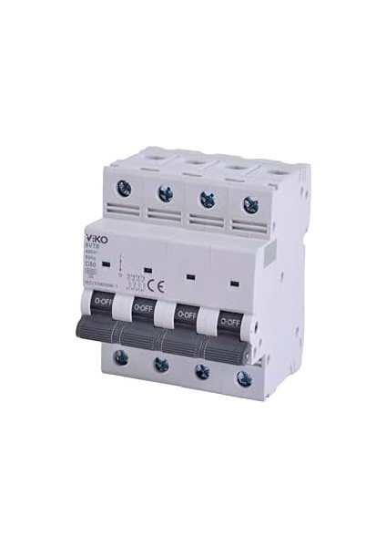 6VTB-4C80 Otomatik Sigorta 6ka C Tipi 4 Kutup 80A modelleri