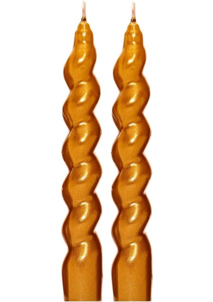 Twirl Glow Şamdan Mum Seti (18 Cm)