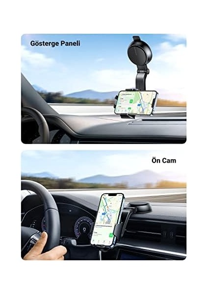 Ugreen Araç Telefonu Tutacağı Vantuz Pano Tutacağı 15 Pro Max Plus 14 13 Galaxy F34 S23 Ultra Mate 60 Pro K60 Ultra Vesaire ile Uyumlu fiyatları