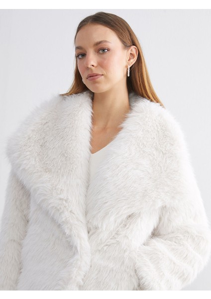 Yeni Sezon Ceket Yaka Oversize Kadın Kürk Mont modelleri